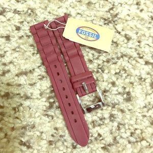 Fossil watch bands 18mm - burgundy